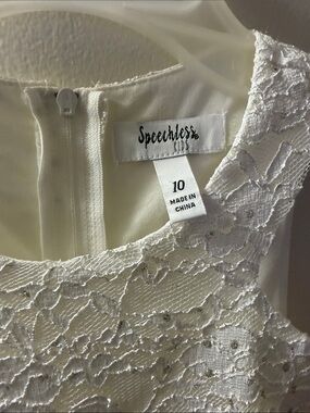 Speechless White Strapless Lace Dress